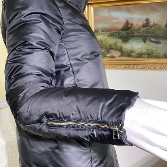 Helmut Lang Asymmetrical Zippered Down Cocoon Coat - Picture 7 of 15